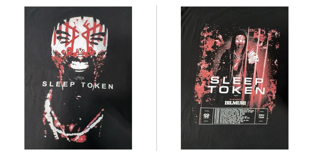 Sleep Token 2024 Tour Shirt XXL Black Concert Tee Bilmuri Guest Band Merch